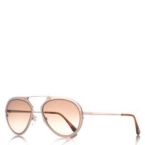 Tom Ford Dashel TF508 Aviator Unisex Sunglasses in Rose Gold
